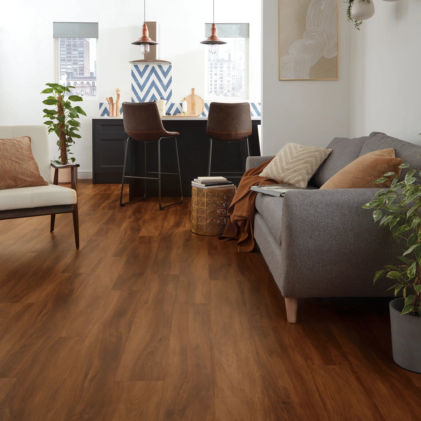 Marron Elm VGW132T - Van Gogh Gluedown
