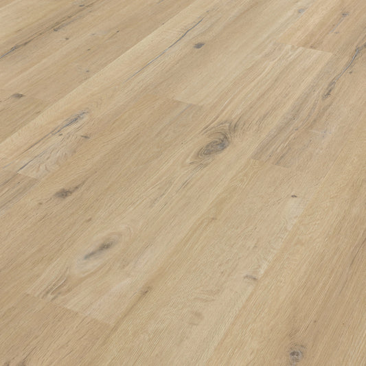 Blond Character Oak Knight Tile Gluedown LVT Flooring