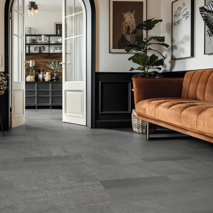 Honed Charcoal Slate Karndean Vinyl Tile