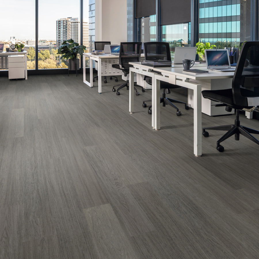 Shadow Studio Oak Knight Tile Gluedown LVT Flooring